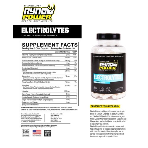 Electrolyte Capsule Ryno Power