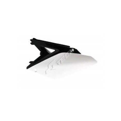 RTech Suzuki RMZ250 10-18 Black/White Side Panels 