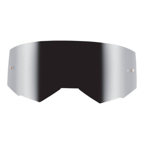 FLY GOGGLE SINGLE LENS SILV MIR/SMK w/POST