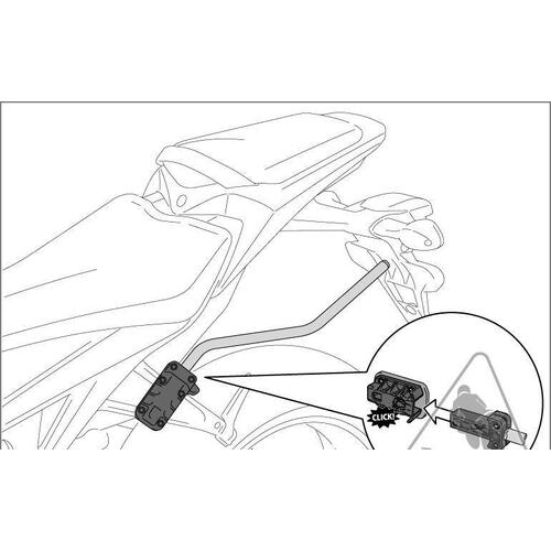 PANNIER MOUNT SW MOTECH BLAZE QUICKLOCK SPACERBAR KAWASAKI Z1000 Z1000R 16-20 USE BLAZE HIGH BAGS