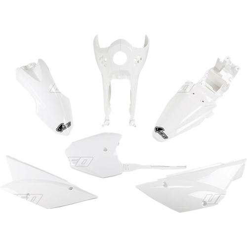 UFO Kawasaki KLX110 10-25 White Plastics Kit