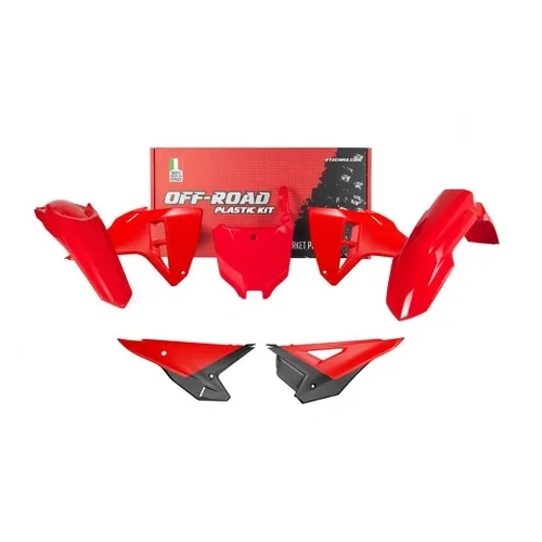 RTech Honda CRF250 CRF450 2025 Red/Black Plastics Kit (5 piece)