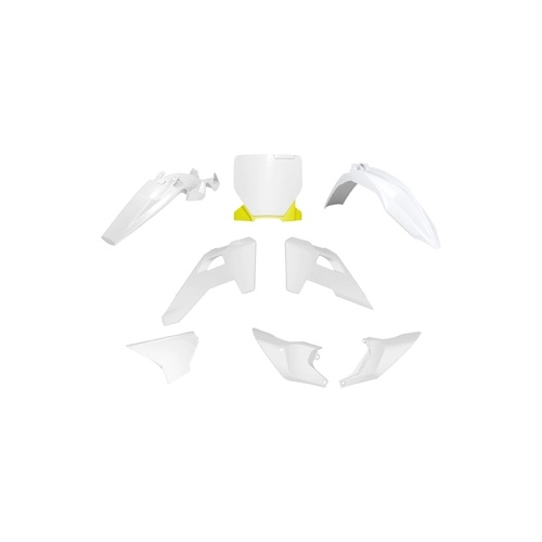 RTech Husqvarna TC85 25-26 OEM White / Yellow Plastics Kit