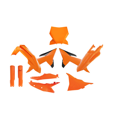 RTech KTM SX SXF XC XCF 2025 Orange / Black (7 piece) Plastics Kit
