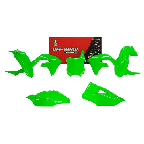 RTech Kawasaki KX450F 19-23 KX250F 21-23 Fluro Green Plastics Kit