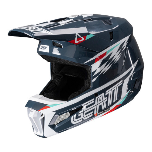 LEATT HELMET KIT MOTO 3.5 V25 BLUE #XL 61-62CM