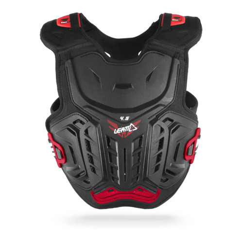 LEATT CHEST PROTECTOR 4.5 BLK/RED JNR SML/MED 134-146CM