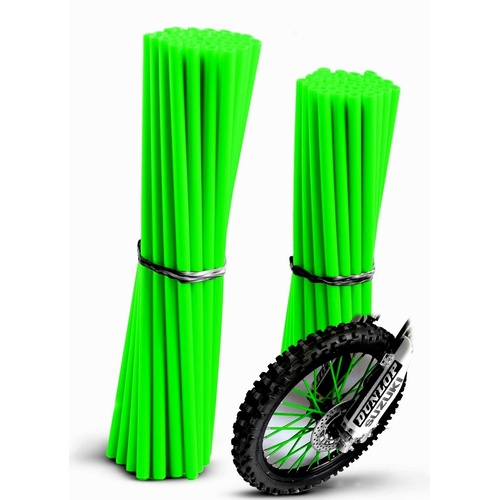 MX Pro Green Spoke Wraps 