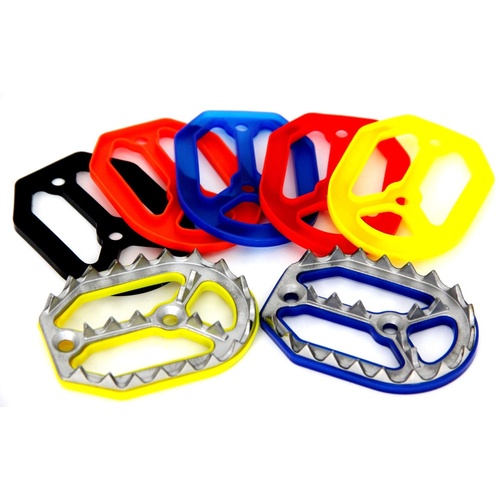 Shark-Bite Foot Peg Replacement Blue Anti-vibration Rubber - Pair - MX Pro - 