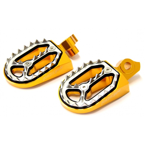 Shark Bite Suzuki RMZ250/450 10-23 RMX450 10-19 Gold Foot Pegs 