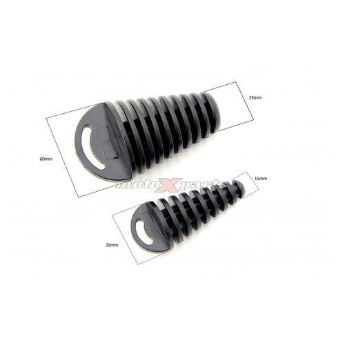 MX Pro Exhaust Muffler Plug - Small Black 15mm-35mm
