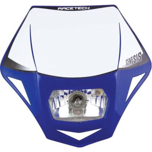 RTech Headlight Assy Genesis E9 Cert Park Light & Halogen Blue