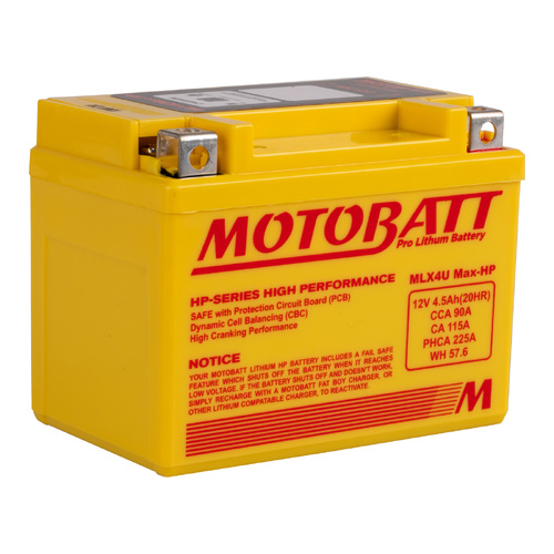 Motobatt Pro Lithium MLX4U Battery