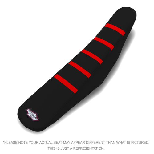 Motoseat Gas Gas MC85 21-24 Ribbed Traction Black / Red Seat Cover