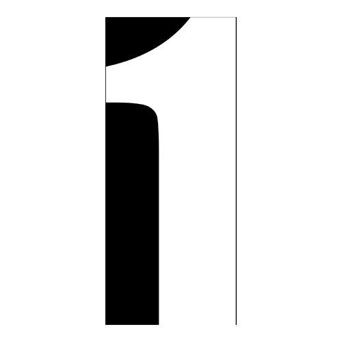 WHITES RACE NUMBER 6in VINYL #1 WHT PKT of 10