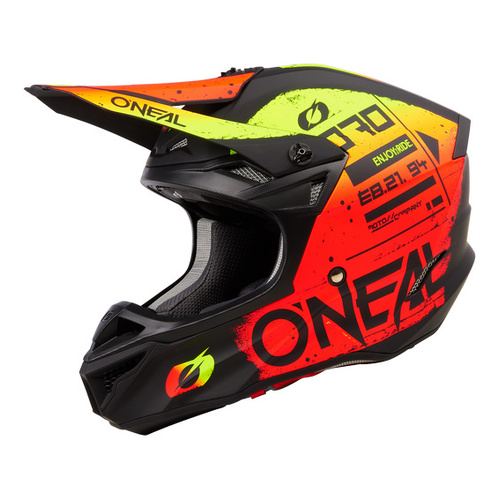 ONEAL 25 5SRS HELM SCARZ - BLK/RED/YEL (XL)