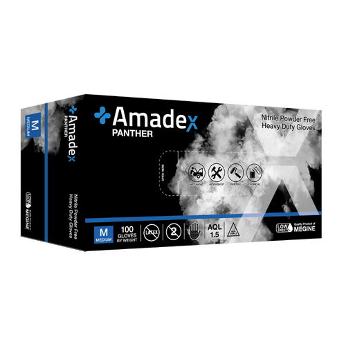 Amadex Panther Nitrile Gloves Black 100PC