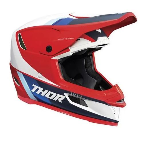 THOR MX Reflex Apex Helmet White/Blue 