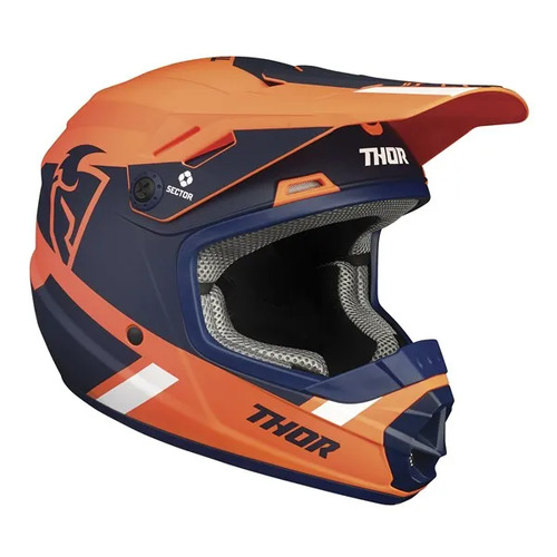 THOR MX Sector Split MIPS Helmet Youth Orange Navy