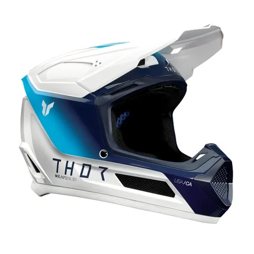 THOR HELMET FLEET STORM WHITE/NAVY YOUTH