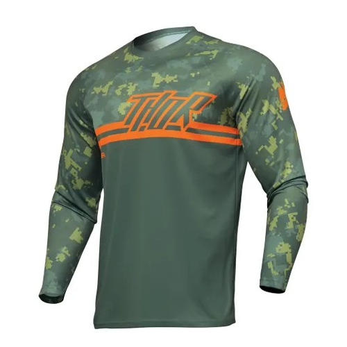 THOR SECTOR DIGI JERSEY YOUTH GREEN/CAMO