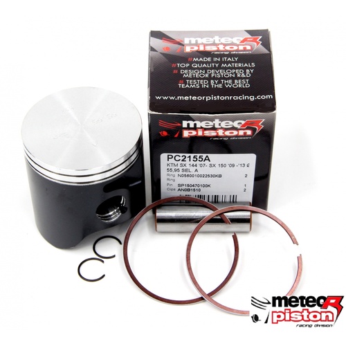 Meteor KTM 144/150SX  07-15 150XC 10-15 Twin Ring Piston Kit 'A' Size 55.95mm