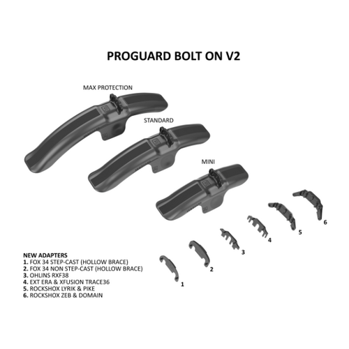 ProGuard Front Mudguard Mini BOLT ON v2 MTB RRP