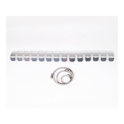 WHITES HEAD PIPE GUARD W/CLAMP - SILVER