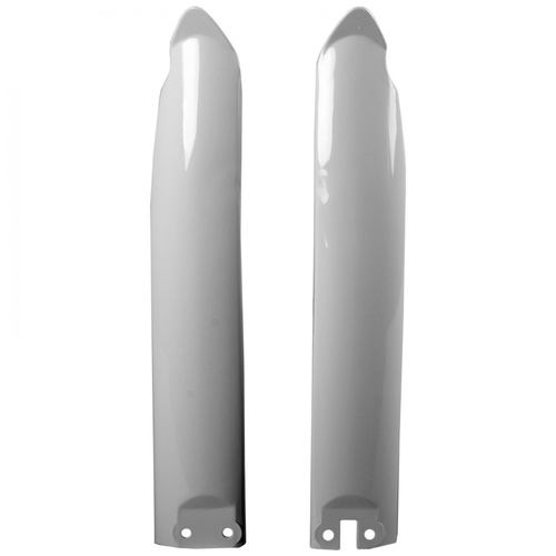 POLISPORT KAWASAKI KX125 KX250 KX500 94-04 FORK GUARDS - WHT