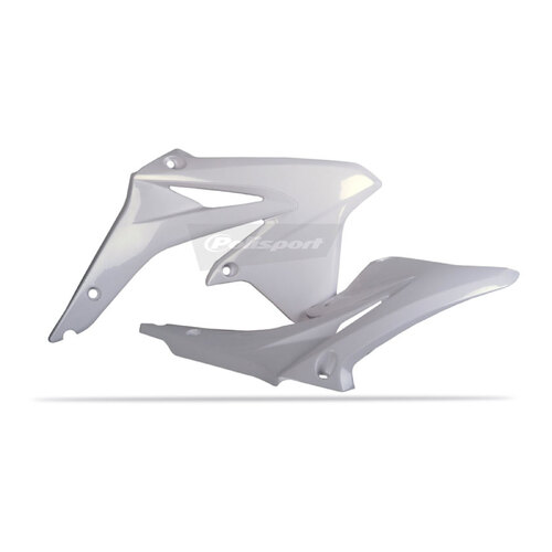 Suzuki RMZ450 08-17 Radiator Scoops White