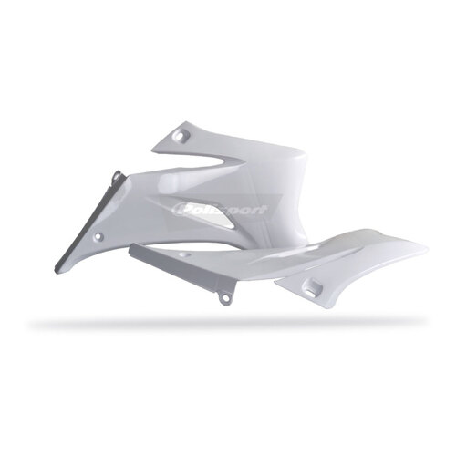 Yamaha YZ250F YZ450F 06-09 Radiator Scoops White