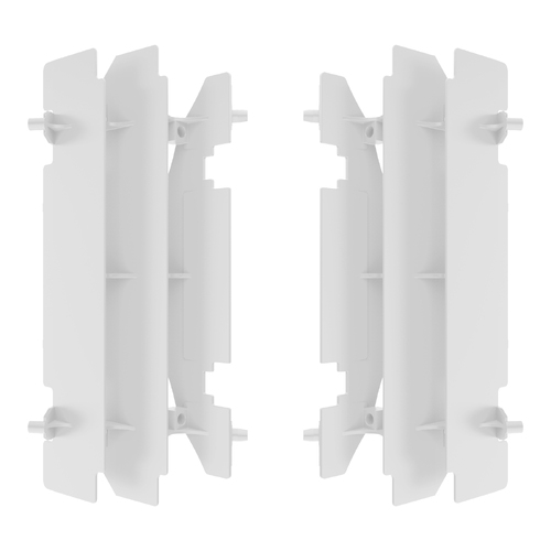 POLISPORT SUZUKI RM125 / RM250 / DRZ400 RADIATOR LOUVERS - WHT