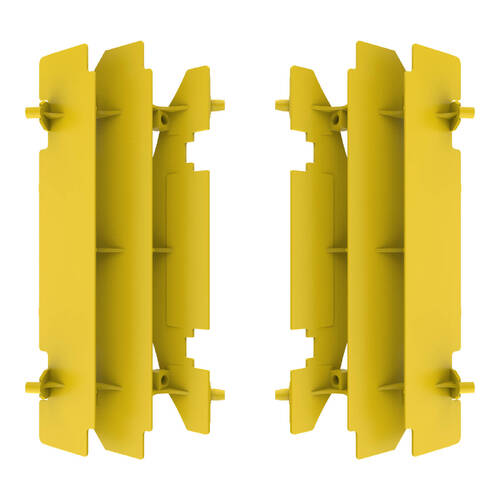 POLISPORT SUZUKI RM125 / RM250 / DRZ400 RADIATOR LOUVERS - YEL