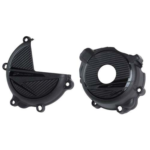 Suzuki DRZ400 00-24 Clutch & Ignition Cover Black