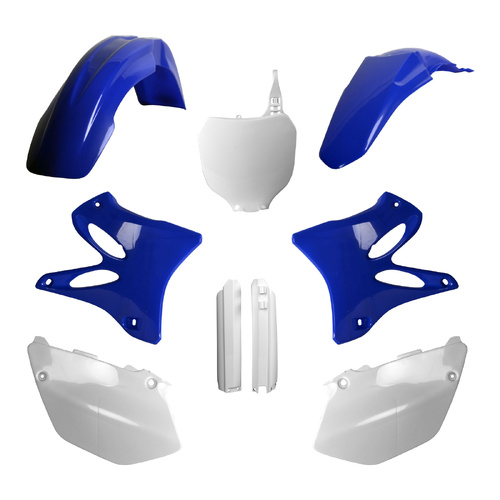 Polisport Yamaha YZ125 YZ250 02-04 OEM Blue / White Full Kit 