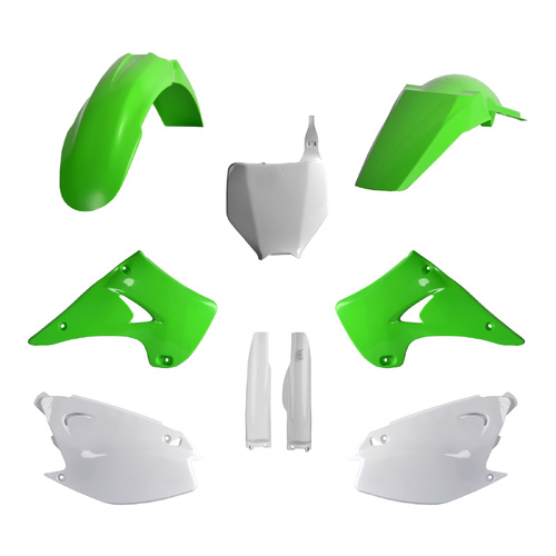 Polisport Kawasaki KX125 KX250 04-08 OEM Green / White Full Kit