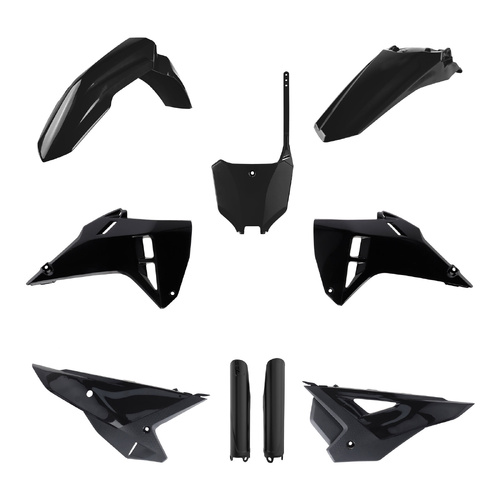 POLISPORT HONDA CRF250R CRF450R 2025 BLACK FULL PLASTICS KIT