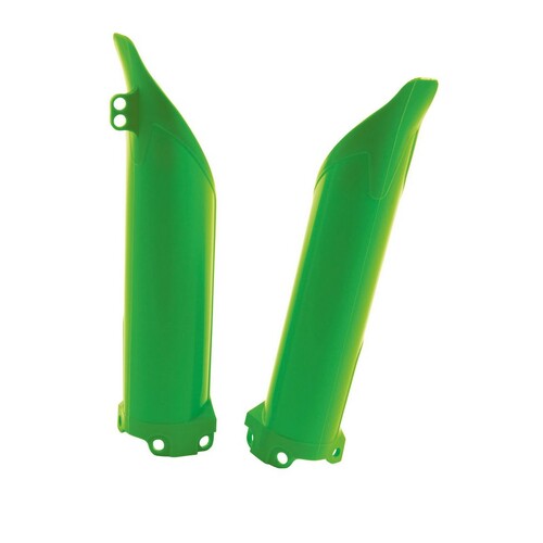 RTech Kawasaki KX250F 09-16 KX450F 09-15 Green Fork Protectors 