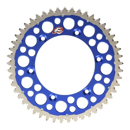 Renthal Yamaha 125 - 450cc Twin Ring Blue Rear Sprocket