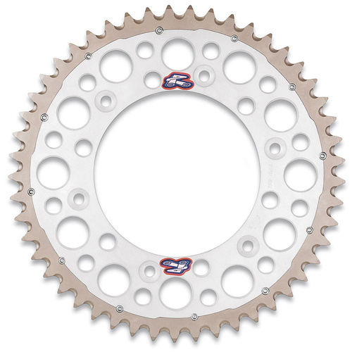 Renthal Yamaha 125 - 450cc Twin Ring Silver Rear Sprocket