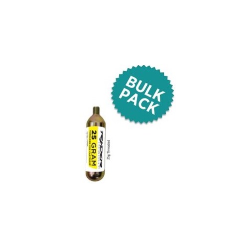 Tubeless C02 Cartridges Ryder Cycling 25g 20 pack