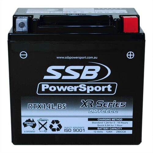 SSB Powersport XR Series High Performance AGM 12V 12AH Battery