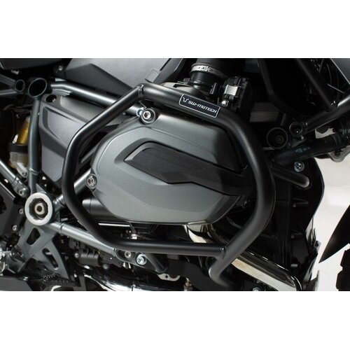 CRASH BARS SW MOTECH BMW CYLINDER GUARD.BMW R1200GS LC 14-18 LOWER BLACK