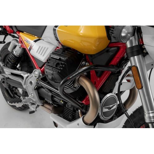 CRASH BARS SWMOTECH PROTECTS MOTORCYCLE PARTS FRAME CONNECTION POWDER-COATED MOTO GUZZI V85TT 19-20