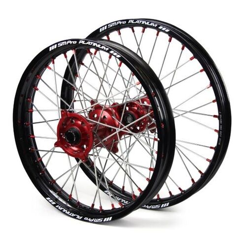 SM Pro Platinum Gas Gas Black/Red Wheel Set