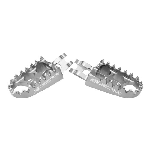 Scar Racing Yamaha YZ/YZF/WRF/YZFX/YZX Silver Standard Footpegs