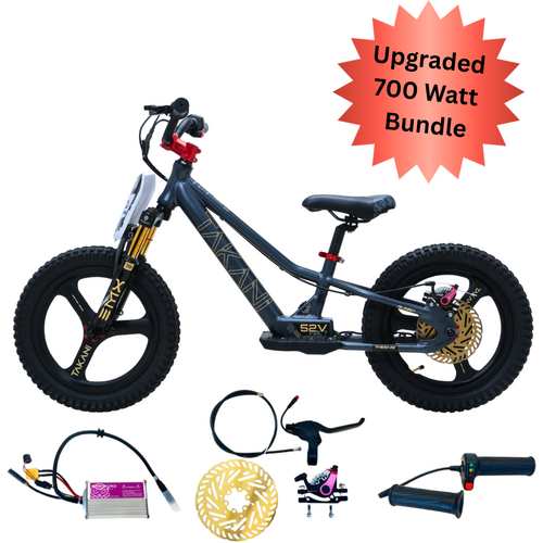 TAKANI 700W Electric Balance Bike 16'' Matte Charcoal - Pro Model