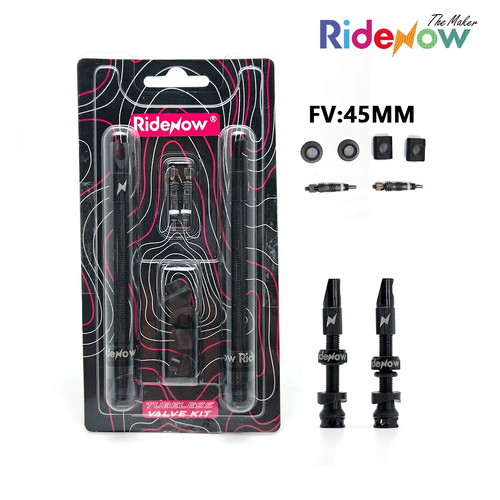 (TBC)RideNow Tubeless Valve PLUS Kit PV45mm