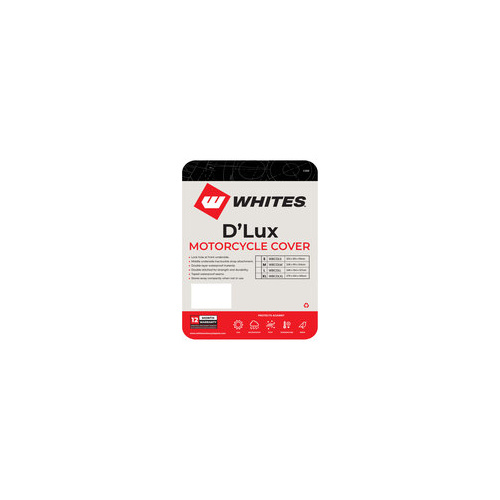 Whites Motorcycle Cover - D'Lux (L / 246 x 104 x 127cm)