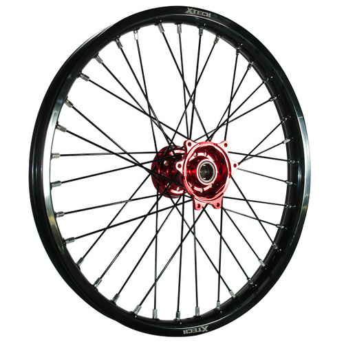 X-TECH Honda CR/CRF/X Rear Rim (Black Rim with Red Hub)